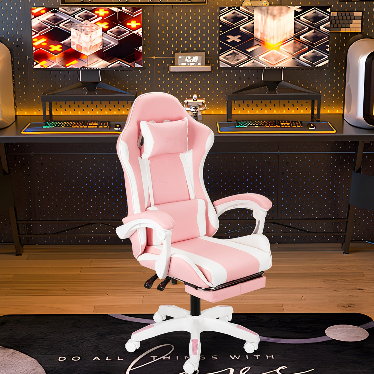 Ergonomic Gaming Chair Racing Style with Lumbar Support High Back Adjustable Office Chair for Adults Teens PC Computer Desk Chair Recliner