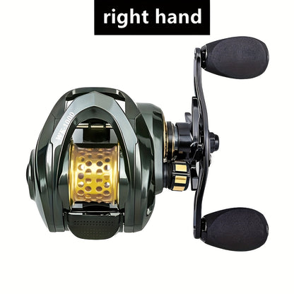 Heavy Duty Fishing Reel High Speed Gear Ratio Aluminum Alloy Saltwater Freshwater Spinning Reel Left Right Hand for Experienced Anglers Big Fish