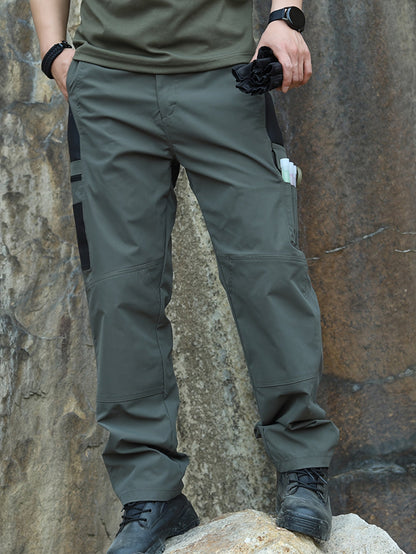 Men's Tactical Cargo Pants 2-Pack Ripstop Multi-Pocket Outdoor Work Pants for Camping Hiking Hunting Fishing Straight Leg Belt Loops S-XXXL