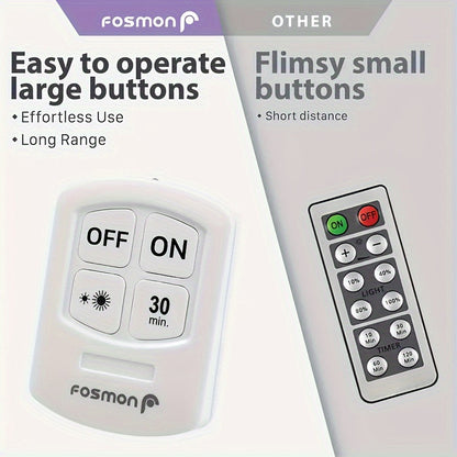 5 Pack LED Wireless Night Lights Remote Control Magnetic Adhesive Battery Operated for Cabinet Hallway Bathroom Bedroom Kitchen Stairs Home Decoration Easy Setup