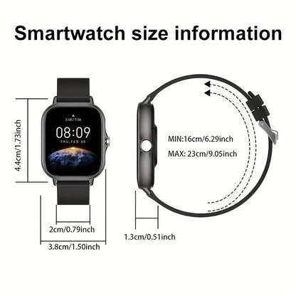 2026 Smartwatch Unisex Wireless Calling Dialing Multiple Sports Modes Heart Rate Message Notification Multi-App Alerts Fitness Tracker Watch for Men Women Compatible iPhone Android