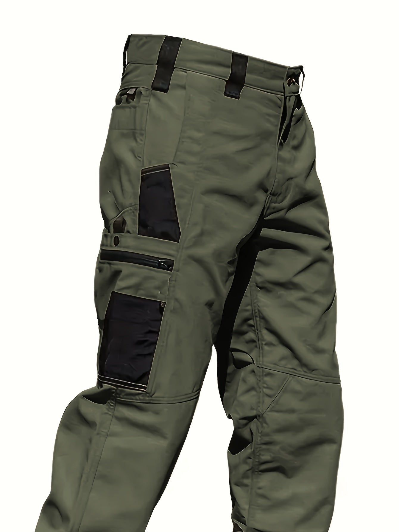Men's Tactical Cargo Pants 2-Pack Ripstop Multi-Pocket Outdoor Work Pants for Camping Hiking Hunting Fishing Straight Leg Belt Loops S-XXXL