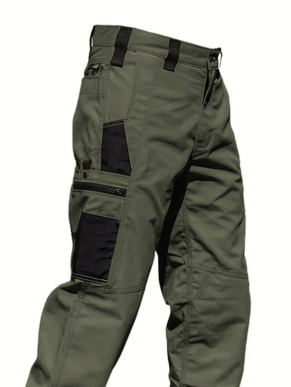 Men's Tactical Cargo Pants 2-Pack Ripstop Multi-Pocket Outdoor Work Pants for Camping Hiking Hunting Fishing Straight Leg Belt Loops S-XXXL