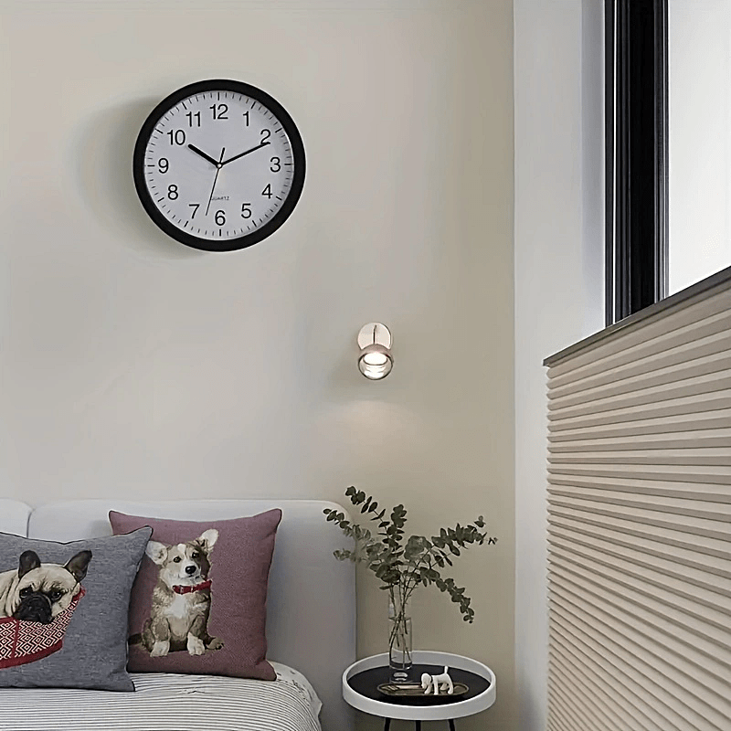 Wall-Mounted Diversion Safe Clock Hidden Secret Storage for Cash Coins Valuables Home Office Security Vault Concealed Coin Safe Sturdy Durable