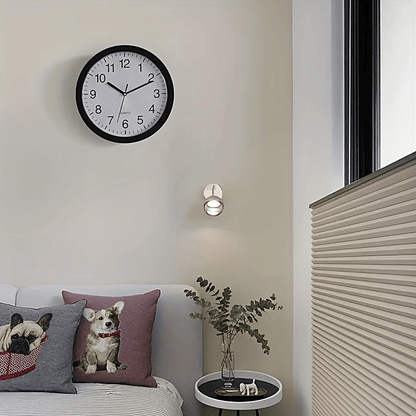 Wall-Mounted Diversion Safe Clock Hidden Secret Storage for Cash Coins Valuables Home Office Security Vault Concealed Coin Safe Sturdy Durable