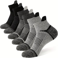 6 pairs of black, white and gray