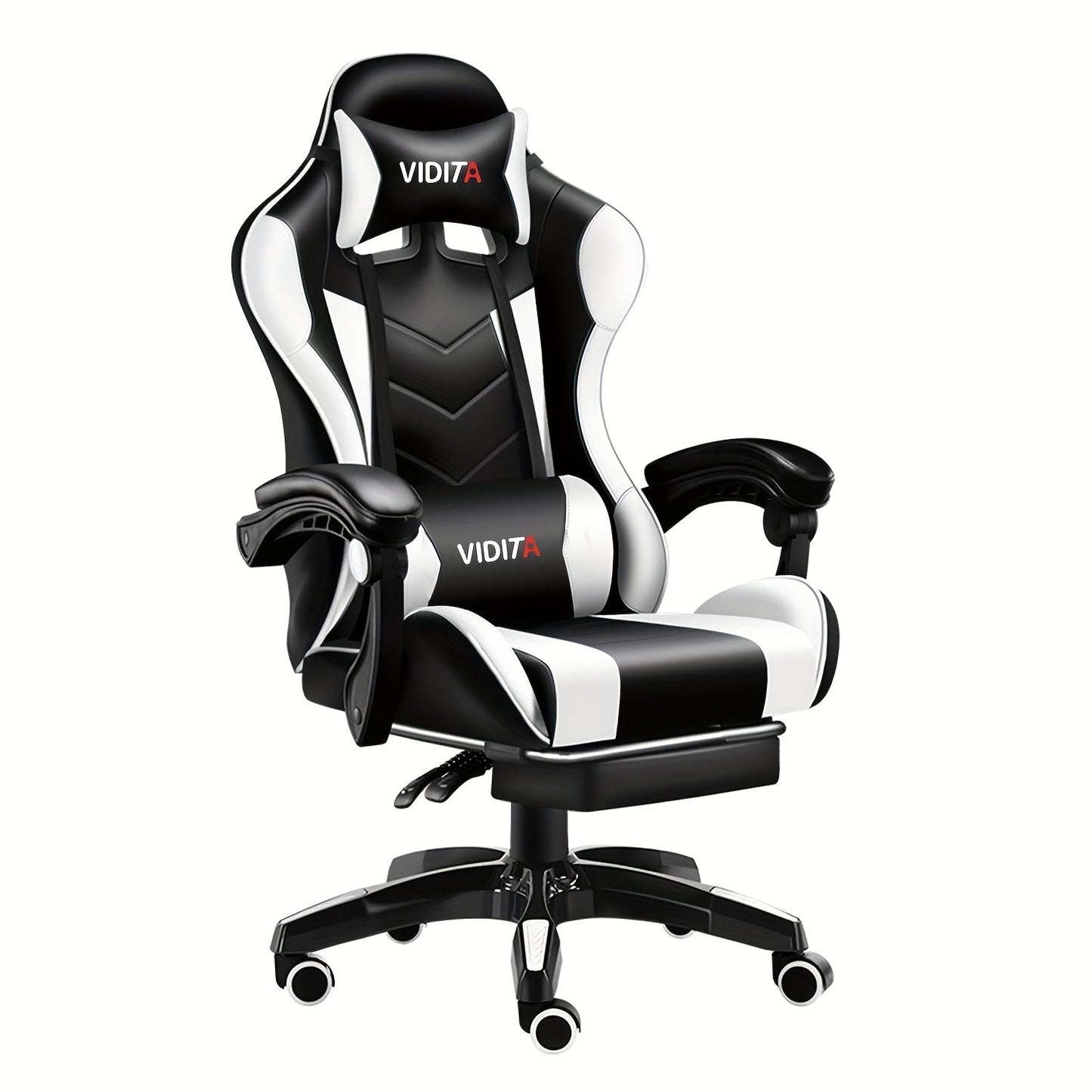 Gaming Chair High Back Ergonomic Racing Chair with Footrest & Lumbar Support – Adjustable Recline Swivel Computer Office Chair, 8 Colors