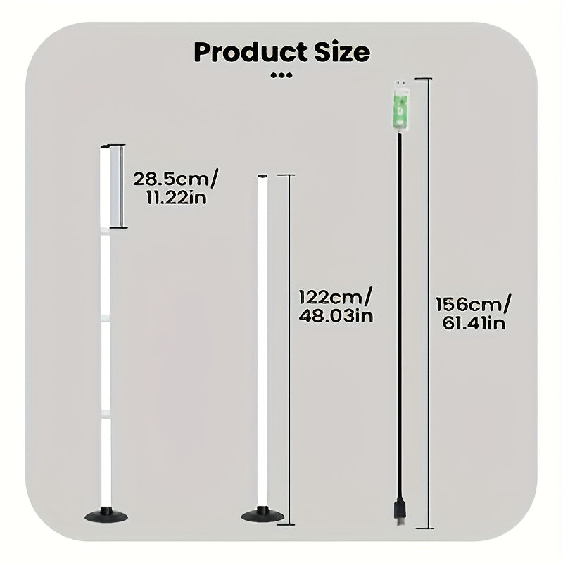 Smart RGBICB LED Floor Lamp with App and Remote Control Mood Atmosphere Lighting Color Changing Corner Lamp for Living Room Bedroom Gaming Office Home Decor Birthday Christmas Gift