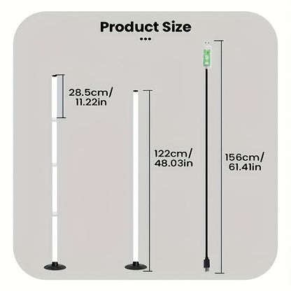 Smart RGBICB LED Floor Lamp with App and Remote Control Mood Atmosphere Lighting Color Changing Corner Lamp for Living Room Bedroom Gaming Office Home Decor Birthday Christmas Gift