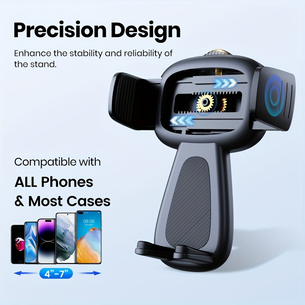 Car Phone Holder Mount – Upgraded 360° Rotation Dashboard & Windshield Cradle, Handsfree Universal Stand Compatible with iPhone 15 14 13, Samsung Galaxy, Android Phones | Velora