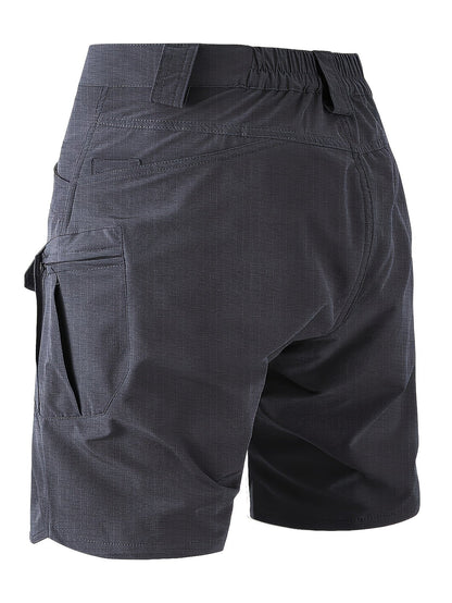 Men's Cargo Shorts – Breathable Quick-Dry Tactical Work Shorts with Multi-Pocket Design for Hiking, Outdoor, Fishing & Everyday Wear, Black Khaki Grey Fern Green, Sizes S-XXXL