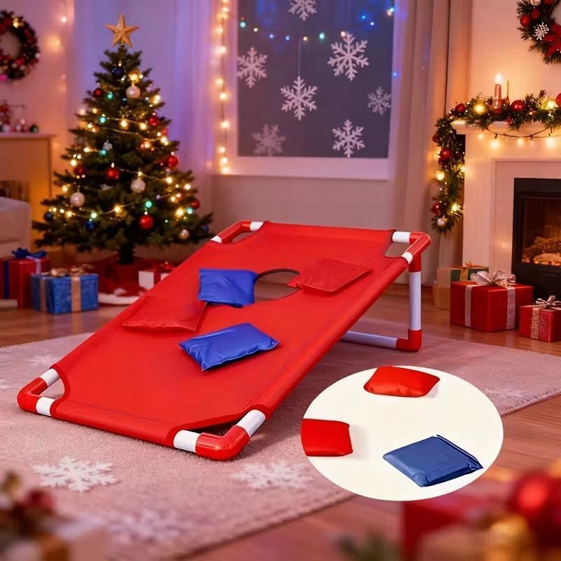 Cornhole Game Set 2 Boards 6 Bean Bags & Carry Bag – Indoor Outdoor Yard Toss Game for Kids & Adults, Backyard Tailgate Beach Camping Party Fun, Birthday Christmas Halloween Gift & Party Supplies