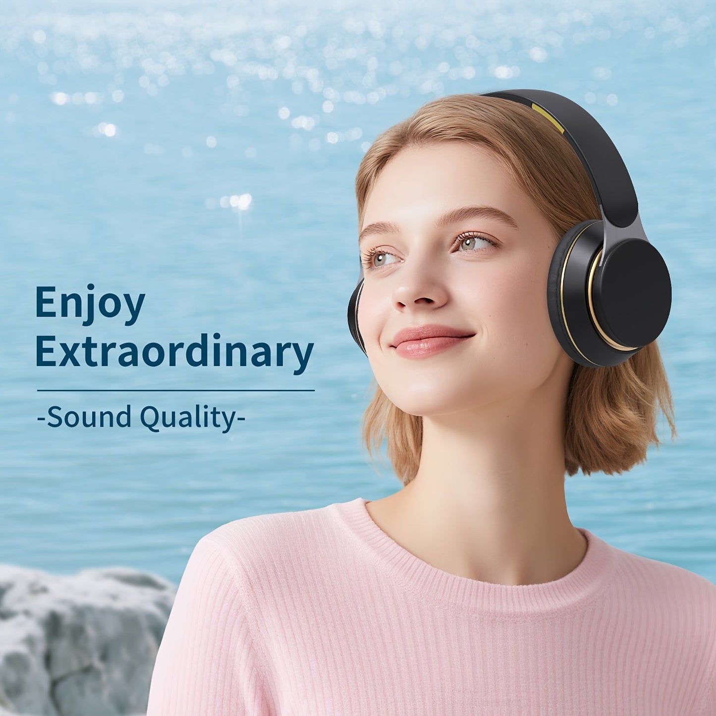 Wireless Over-Ear Headphones Foldable Bluetooth Headset with Mic, FM Radio, TF Card, 3.5mm AUX Cable, Soft Earpads, Noise Cancelling for Travel Home Office PC Phone – Green White Blue Red