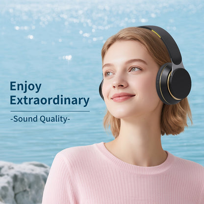 Wireless Over-Ear Headphones Foldable Bluetooth Headset with Mic, FM Radio, TF Card, 3.5mm AUX Cable, Soft Earpads, Noise Cancelling for Travel Home Office PC Phone – Green White Blue Red