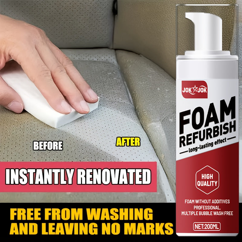 Car Interior Care Spray 6.76oz Multi-Purpose Cleaner for Car Seats Dashboard Steering Wheel PU Leather Fabric Gentle Neutral Formula All-Season Auto Interior Renovation Surface Protector Home & Vehicle