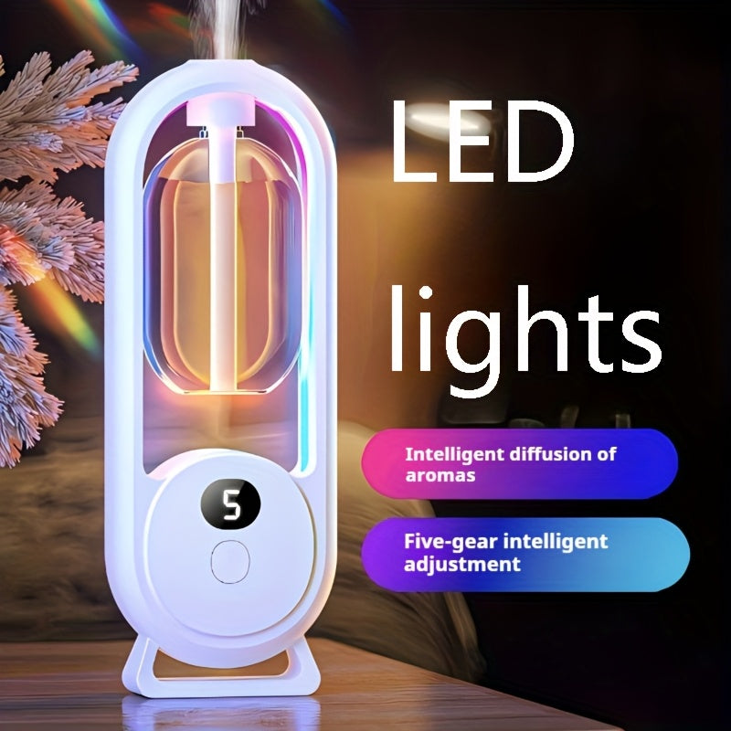 Essential Oil Diffuser Aromatherapy Humidifier with 7 Color LED Light, USB Powered Quiet Mini Aroma Diffuser for Bedroom, Office, Yoga & Home – Timer Setting, Multiple Scents Available