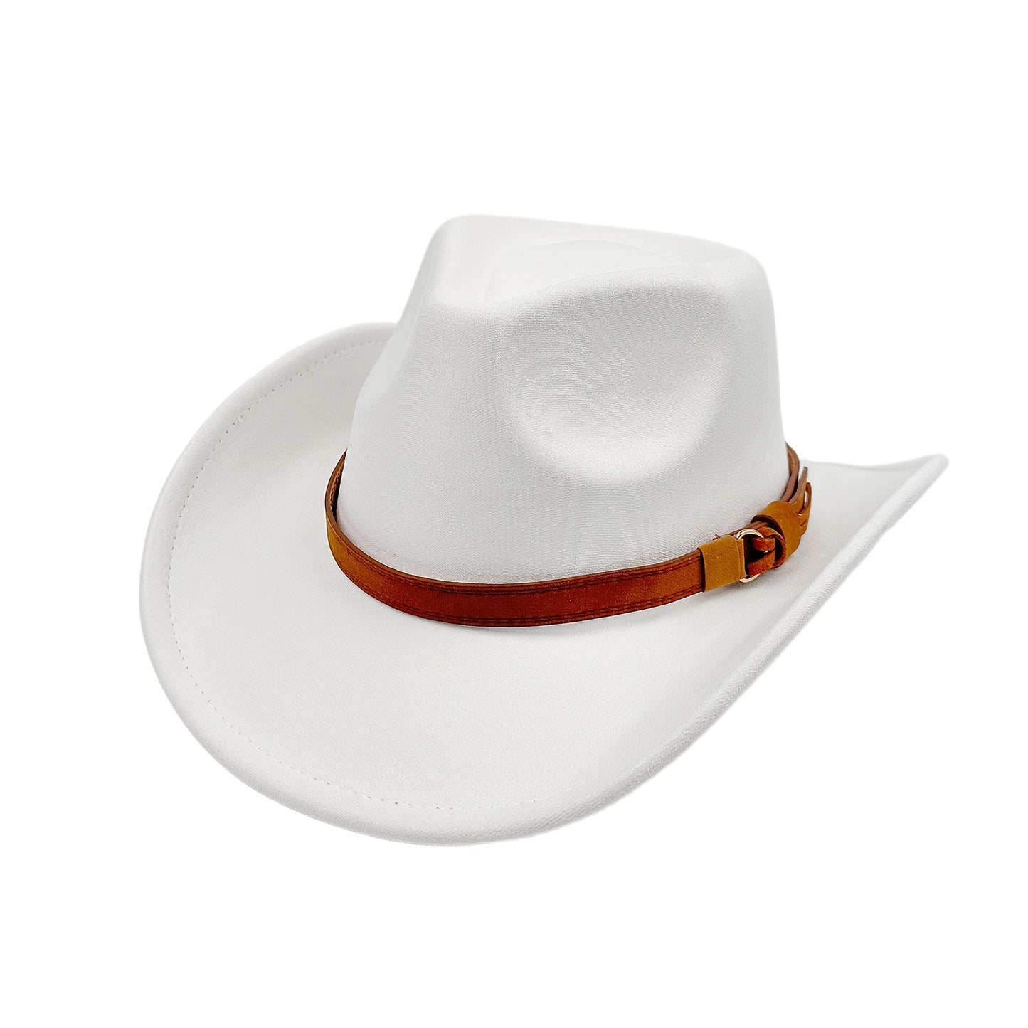 Retro Wide Brim Western Cowboy Hat for Men & Women – Classic Fedora Style Unisex Outdoor Hat for Casual Travel Beach Costume, Available in 7 Colors Brown Black Khaki Beige Grey White