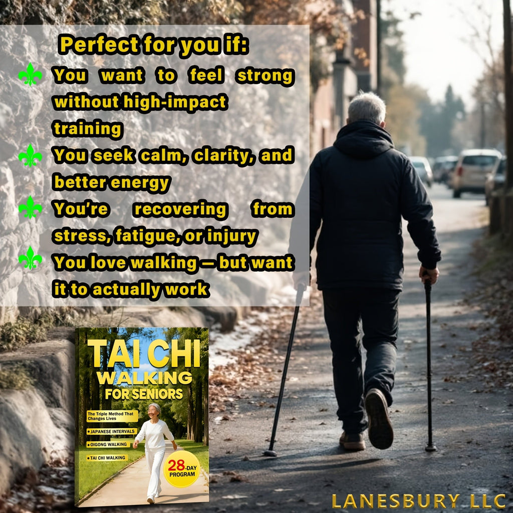 Tai Chi Walking for Seniors - Effortless Weight Loss & Gentle Care with the 28-Day Triple Method, Japanese Intervals & Qigong Walking, Low-Impact Fitness Guide for Older Adults