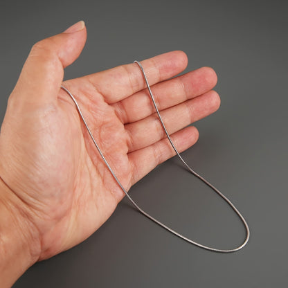 925 Sterling Silver Snake Chain Necklace for Women Men – Flexible Thin Serpentine Link Chain 1mm 2mm Unisex Minimalist Jewelry Gift 16 20 22 24 Inch