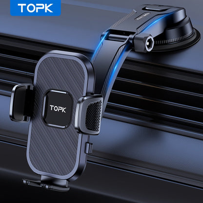 Universal Car Phone Holder Dashboard Mount - Adjustable Cell Phone Car Mount for iPhone, Samsung & All Android Smartphones, Stable Dash Mount with Flexible Viewing Angles, Easy One-Hand Operation