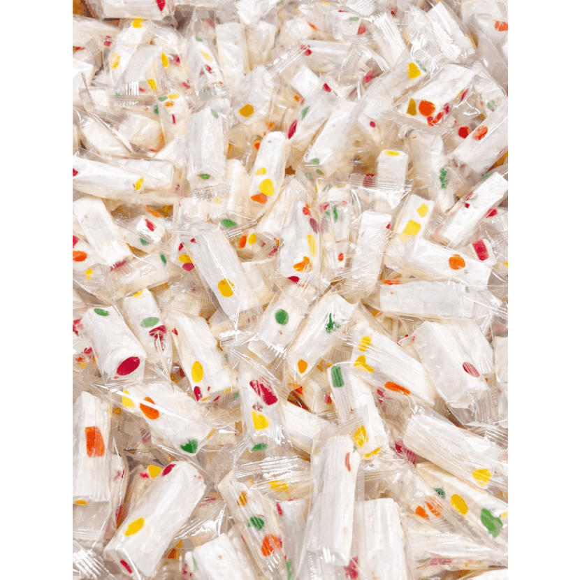 Original Jujube Nougat Candy Soft Chewy Nougat with Colorful Jelly Pieces Individually Wrapped Sweet Snack 8oz 1lb 3lb