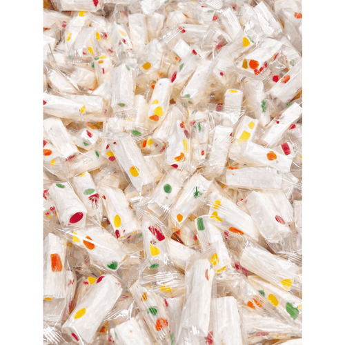 Original Jujube Nougat Candy Soft Chewy Nougat with Colorful Jelly Pieces Individually Wrapped Sweet Snack 8oz 1lb 3lb