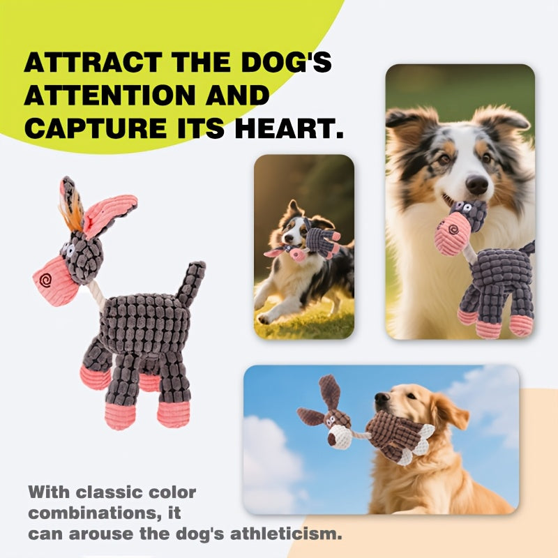 6pcs Squeaky Plush Dog Toys – Cute Animal-Shaped Chew & Teething Set, Interactive Plush Toys for Small & Medium Dogs, Anxiety Relief & Teeth Cleaning, Safe & Durable
