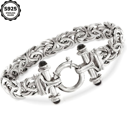 925 Sterling Silver Classic Women's Bracelet with Gift Box - Elegant Silver Gold Wrist Jewelry for Birthday, Valentine's Day, Graduation, Christmas & Special Occasion Gift for Women