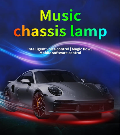 Car LED Underglow Atmosphere Light Kit – App & Wireless Control, Multiple Scene Modes, 2 Strips (23.62" × 35.43"), Compatible with Cars, Trucks & SUVs, Interior & Exterior Decorative Lighting