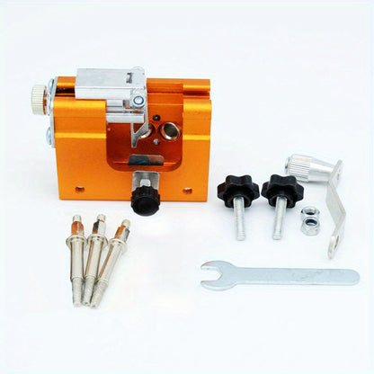 Chainsaw Sharpener Jig Kit – Portable Hand-Cranked Chain Saw Sharpening Tool with Carbide Burrs, 1/3/5/10Pcs, Easy DIY Sharpening for All Chainsaw Chains