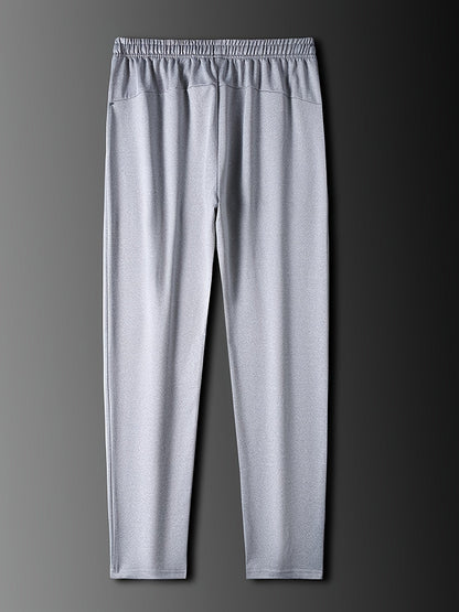 Men's Sweatpants Joggers with Drawstring & Pockets, Regular Fit Cuffed Athletic Track Pants in 95% Polyester for Running Training Spring Fall Daily Wear – Comfortable Sports Trousers for Men