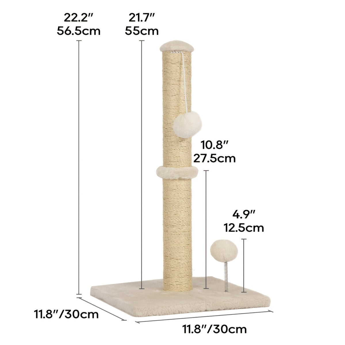Multi-Level Cat Tree Tower with Scratching Post – Indoor Kitten Activity Center Playhouse, Easy to Assemble, Available in 22"/54"/60"/70" Heights & 7 Colors, Perfect Cat Gift