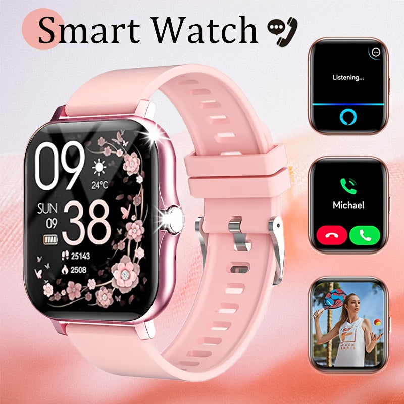 2026 Smartwatch Unisex Wireless Calling Dialing Multiple Sports Modes Heart Rate Message Notification Multi-App Alerts Fitness Tracker Watch for Men Women Compatible iPhone Android