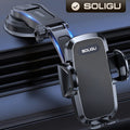 Universal Car Phone Holder 360° Rotatable Dashboard Mount – Retractable Cradle Fits All Phones iPhone Samsung, Adjustable Horizontal & Vertical Viewing, Secure Grip Car Phone Mount