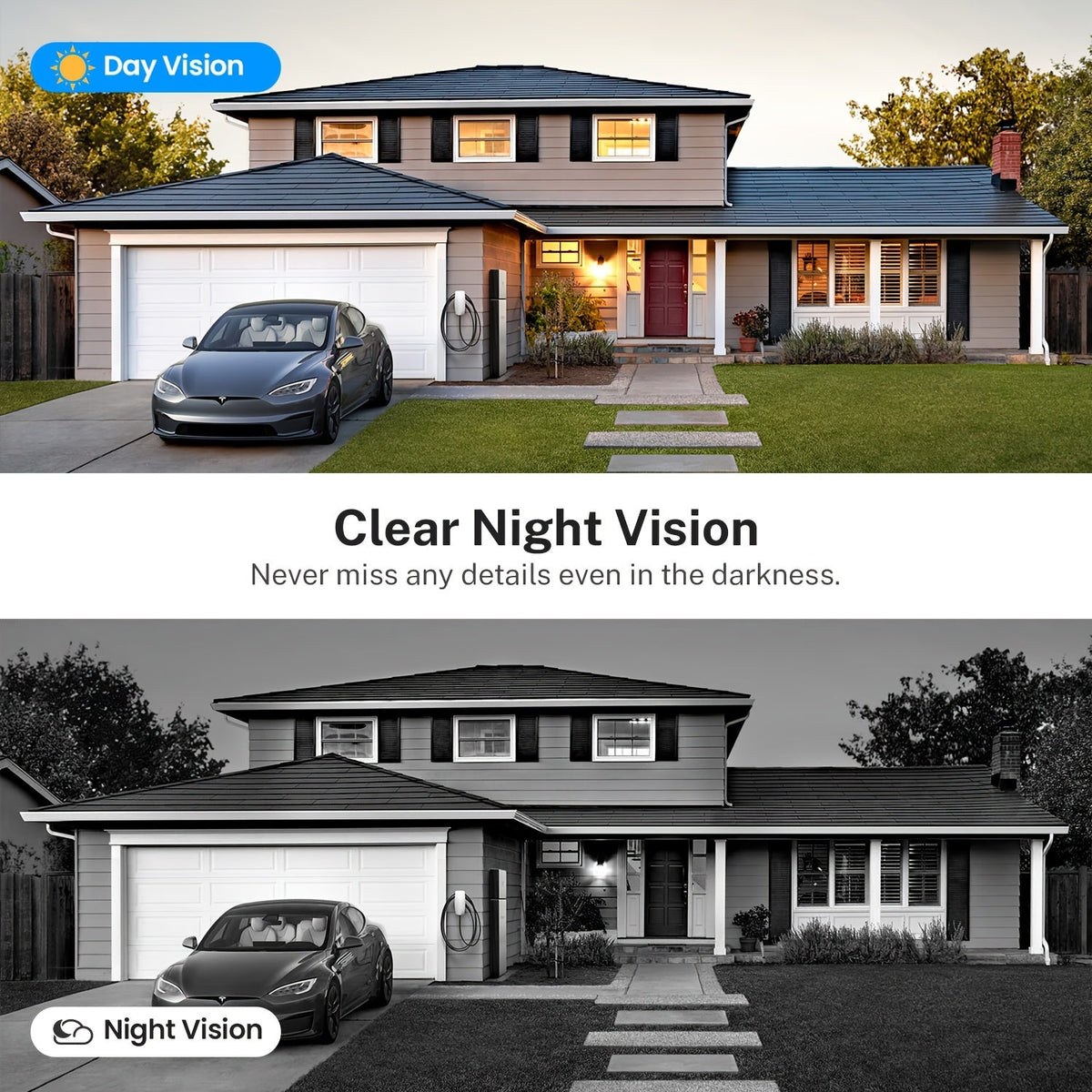 960P Smart Video Doorbell Wireless WiFi Camera – Two-Way Talk, Color Night Vision, AI Person & Vehicle Detection, 2.4G/5G WiFi, 3:4 Full View Screen, Real-Time Remote Monitoring for Home Security