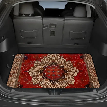 Car Trunk Mat Cargo Liner – Non-Slip Waterproof Floor Mat with Unique Patterns, Durable Vehicle Interior Protector from Dirt, Spills & Scratches, Universal Fit