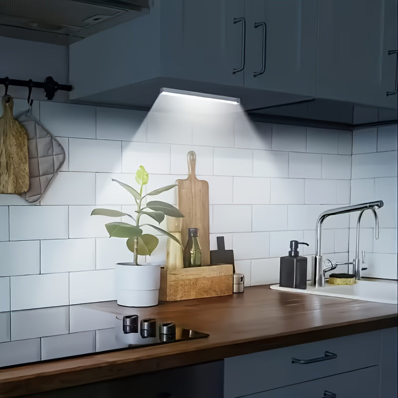 LED Motion Sensor Dimmable Cabinet Light USB-C Rechargeable – Adjustable Color Temperature White & Warm, 3 Modes, Magnetic Mount for Kitchen, Closet, Bedroom, Stairs & Office, 10/20/30cm