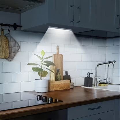 LED Motion Sensor Dimmable Cabinet Light USB-C Rechargeable – Adjustable Color Temperature White & Warm, 3 Modes, Magnetic Mount for Kitchen, Closet, Bedroom, Stairs & Office, 10/20/30cm