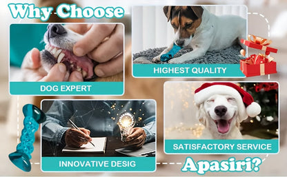 Durable Nylon Dog Chew Toy Anxiety Relief Boredom Buster Indestructible Pet Toy for Small Medium Large Dogs Aggressive Chewers Standard and Large Size Keeps Dogs Busy Stress Relief