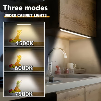 LED Motion Sensor Dimmable Cabinet Light USB-C Rechargeable – Adjustable Color Temperature White & Warm, 3 Modes, Magnetic Mount for Kitchen, Closet, Bedroom, Stairs & Office, 10/20/30cm