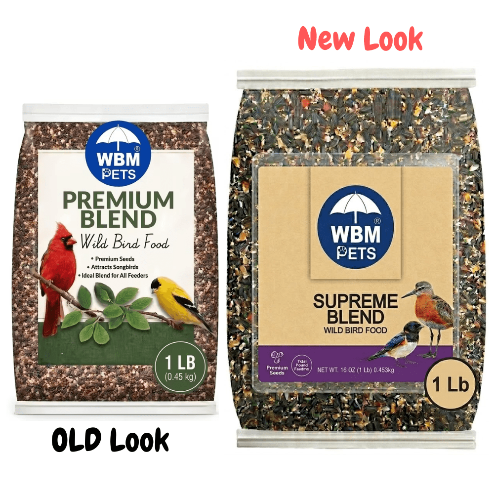 Premium Wild Bird Seed 1 lb No-Filler Songbird Food for Hanging Feeders Lawn Stands Ground Feeders Year-Round Outdoor Bird Feeding Attracts Songbirds