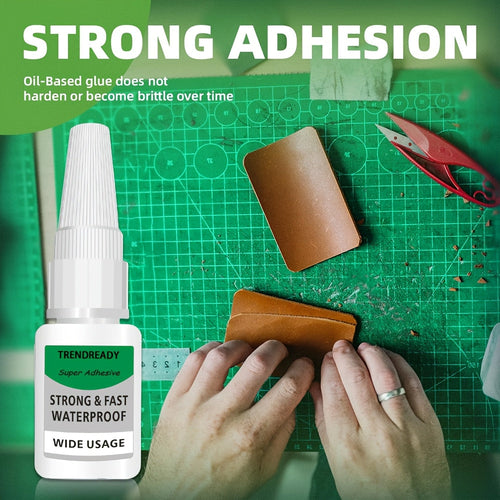 4-Pack Heavy Duty Super Glue Fast Drying Clear Waterproof Adhesive – Strong Bond for Plastic Wood Metal Ceramic Leather and PVC – For DIY Crafts Rhinestone Nail and Shoe Repairs