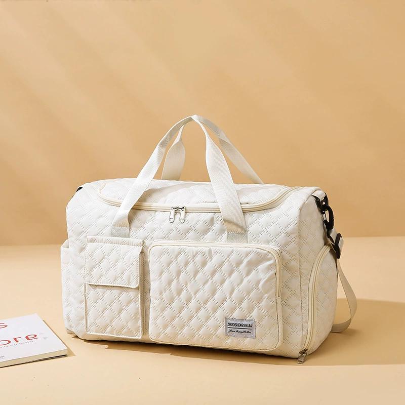 Gym Duffel Bag with Dry Wet Separation Compartment - Multifunctional Travel Bag with Double-Sided Pockets, Shoulder & Crossbody Strap, Waterproof Sports Bag for Gym, Weekend Trips, Swimming & Travel
