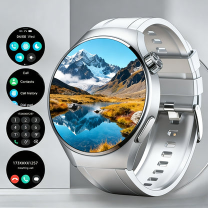 Smartwatch with Call Function & Fitness Tracker for Men & Women – Silicone Strap, Step Counter, Calorie Tracking, Heart Rate Monitor, Multiple Sports Modes, Music Playback & Remote Camera Control