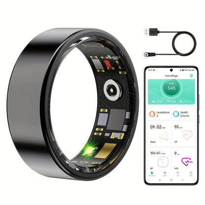 Smart Ring for Women & Men – IP68 Waterproof Fitness Tracker with Sleep Tracking, Step Counter, Exercise Monitoring & Camera Control, Lightweight Health Ring Compatible with iPhone & Android