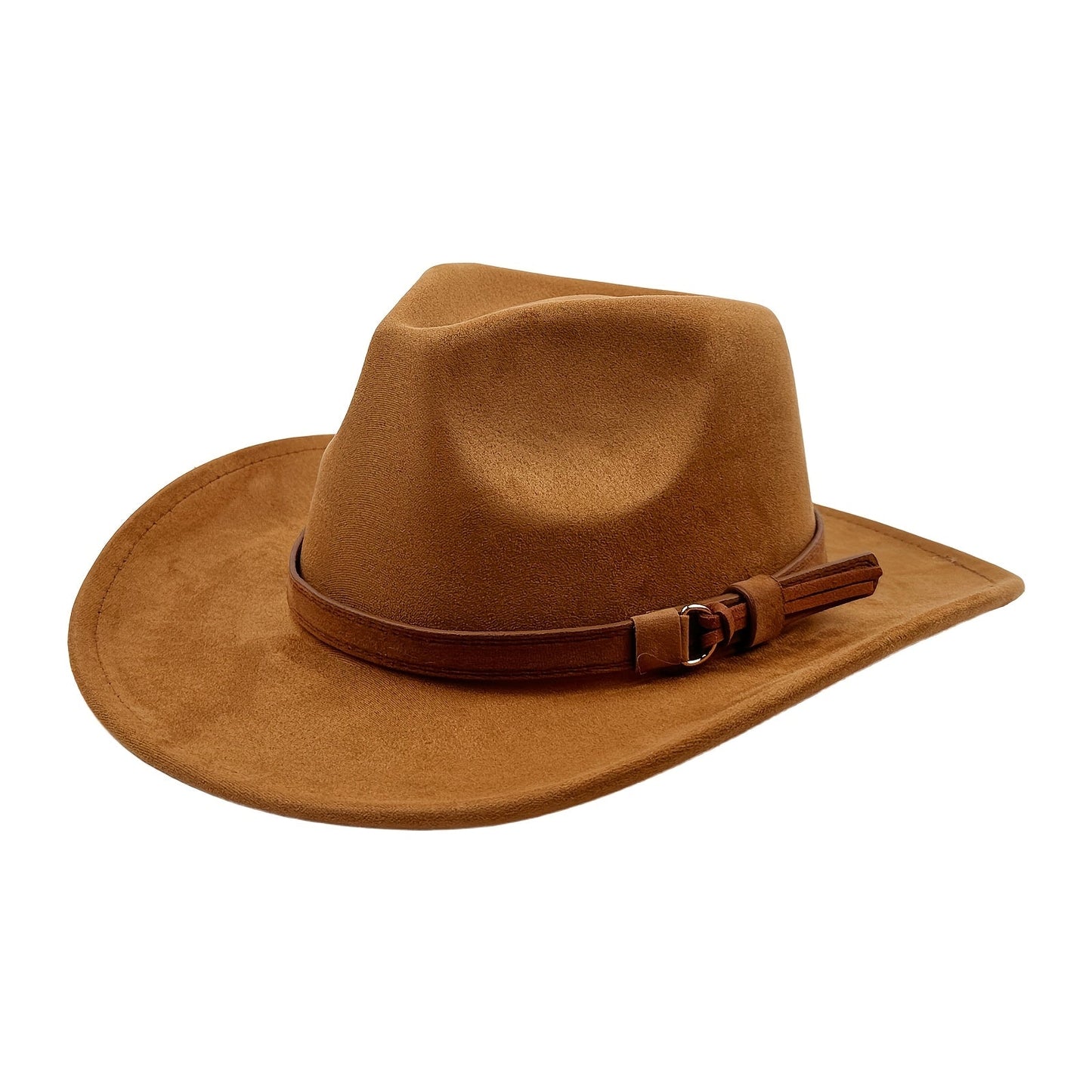 Retro Wide Brim Western Cowboy Hat for Men & Women – Classic Fedora Style Unisex Outdoor Hat for Casual Travel Beach Costume, Available in 7 Colors Brown Black Khaki Beige Grey White