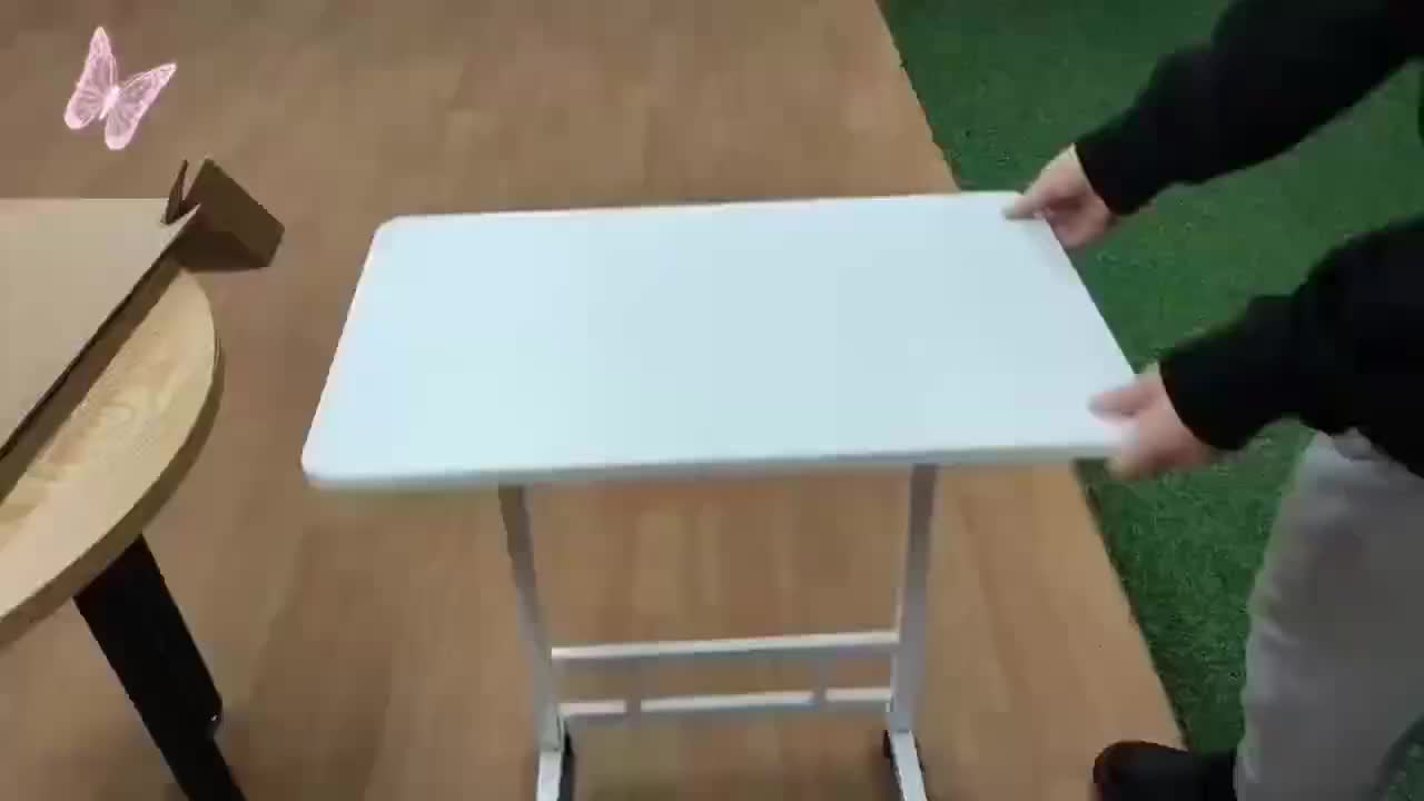 Mobile Lift Table Adjustable Height Rolling Laptop Desk Bedside Sofa Side Table for Bedroom Home Office