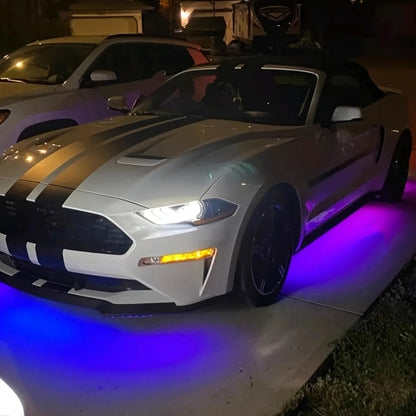 Car LED Underglow Atmosphere Light Kit – App & Wireless Control, Multiple Scene Modes, 2 Strips (23.62" × 35.43"), Compatible with Cars, Trucks & SUVs, Interior & Exterior Decorative Lighting