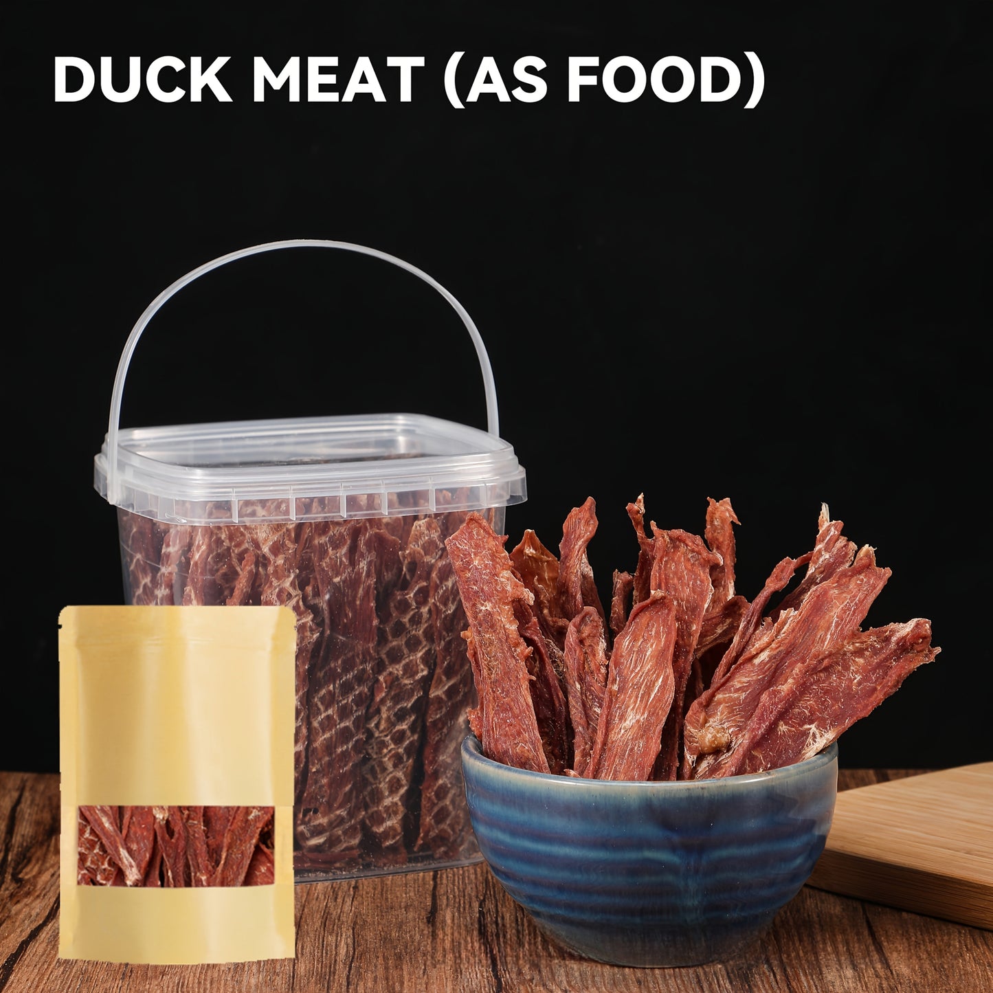 High-Protein Duck Jerky Dog Treats Bundle – Grain & Rawhide Free Daily Chews for Small, Medium & Large Breeds, Premium Quality Natural Dog Snacks
