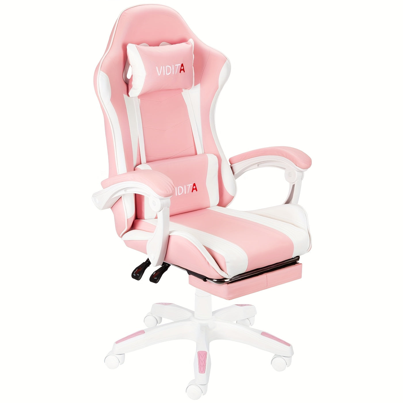 Gaming Chair High Back Ergonomic Racing Chair with Footrest & Lumbar Support – Adjustable Recline Swivel Computer Office Chair, 8 Colors